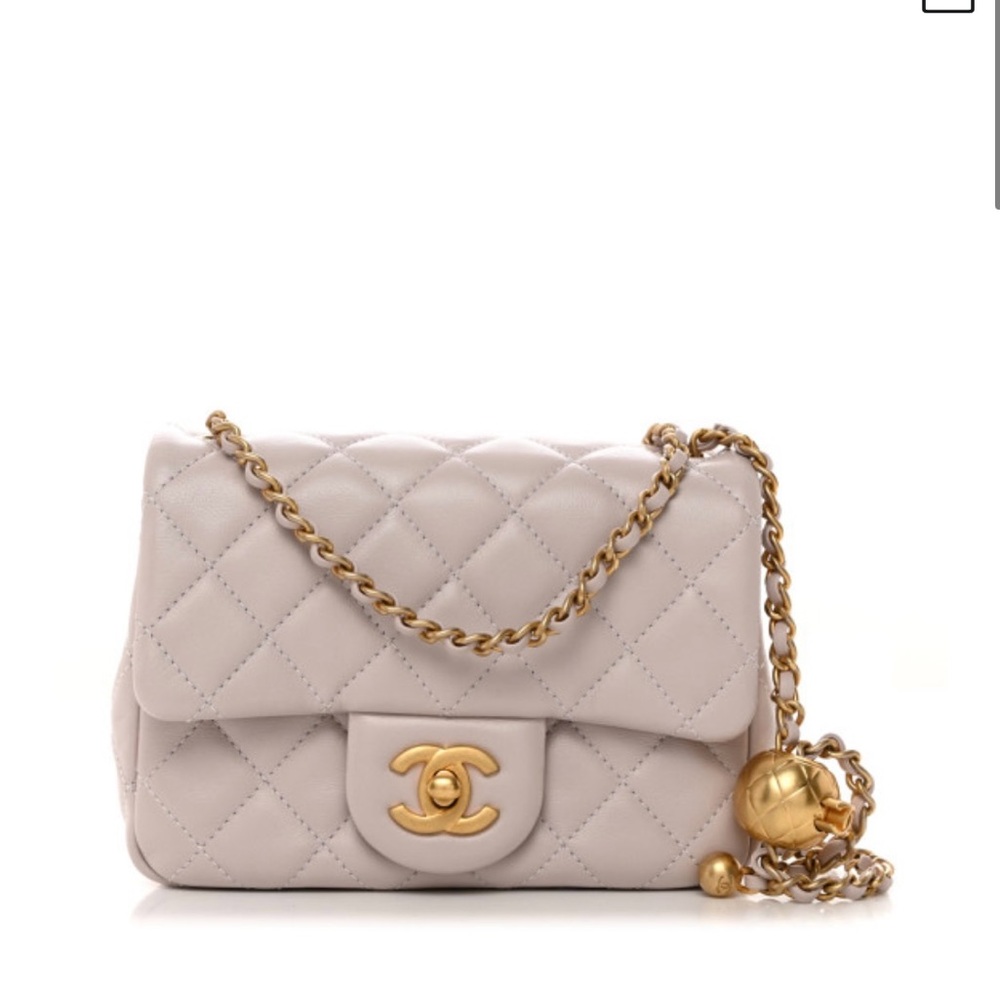 Chanel Lambskin Quilted Mini Pearl Crush Flap Light Purple-Coming Soon